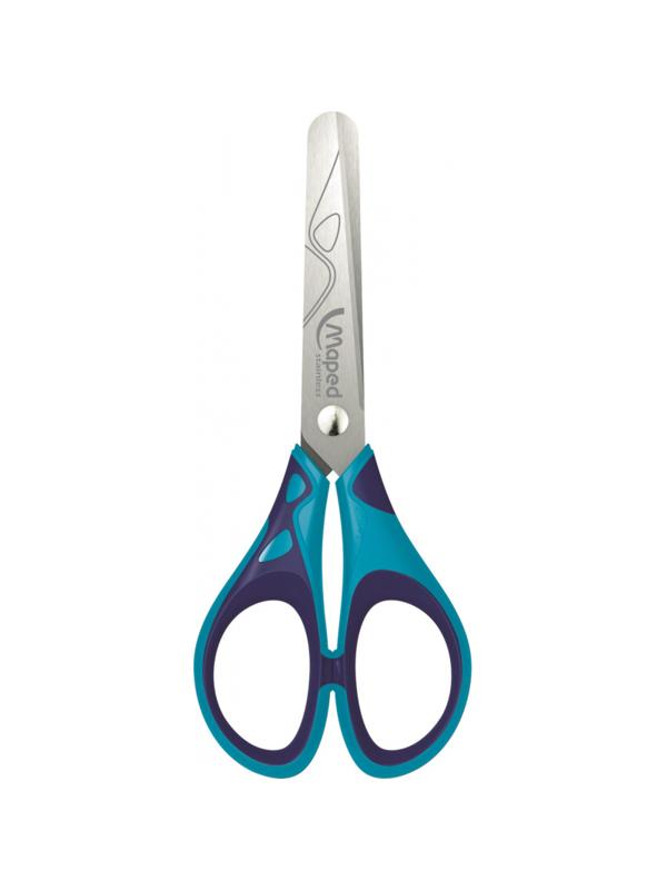 Ножницы Maped ESSENTIALS SOFT 130мм,прорезин.симметрич.ручки,ассорти,464410