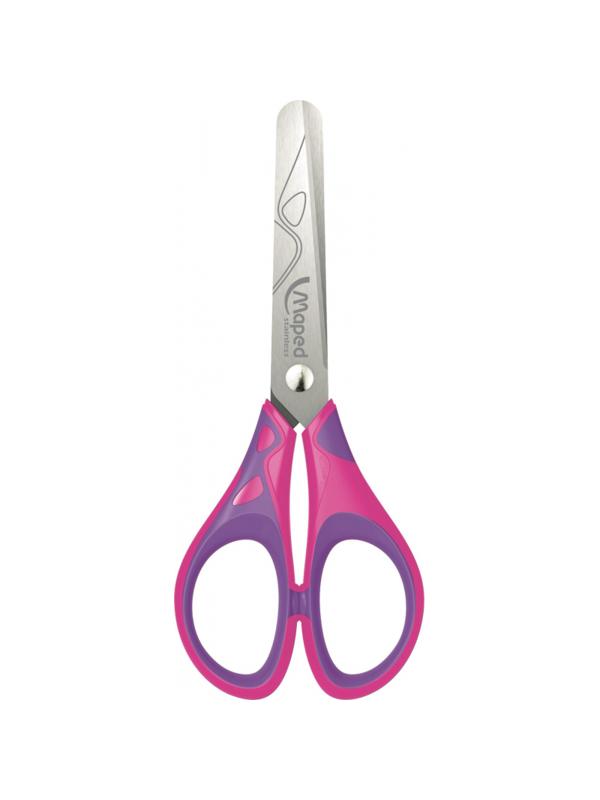 Ножницы Maped ESSENTIALS SOFT 130мм,прорезин.симметрич.ручки,ассорти,464410