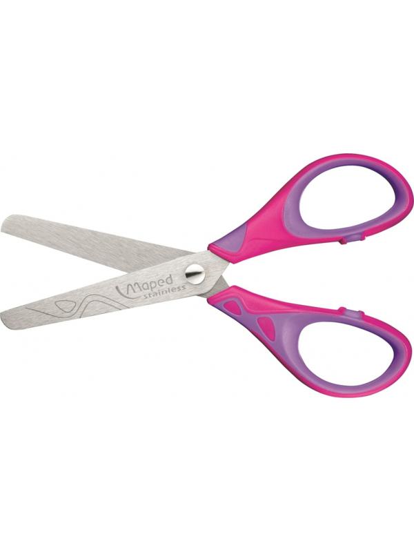 Ножницы Maped ESSENTIALS SOFT 130мм,прорезин.симметрич.ручки,ассорти,464410