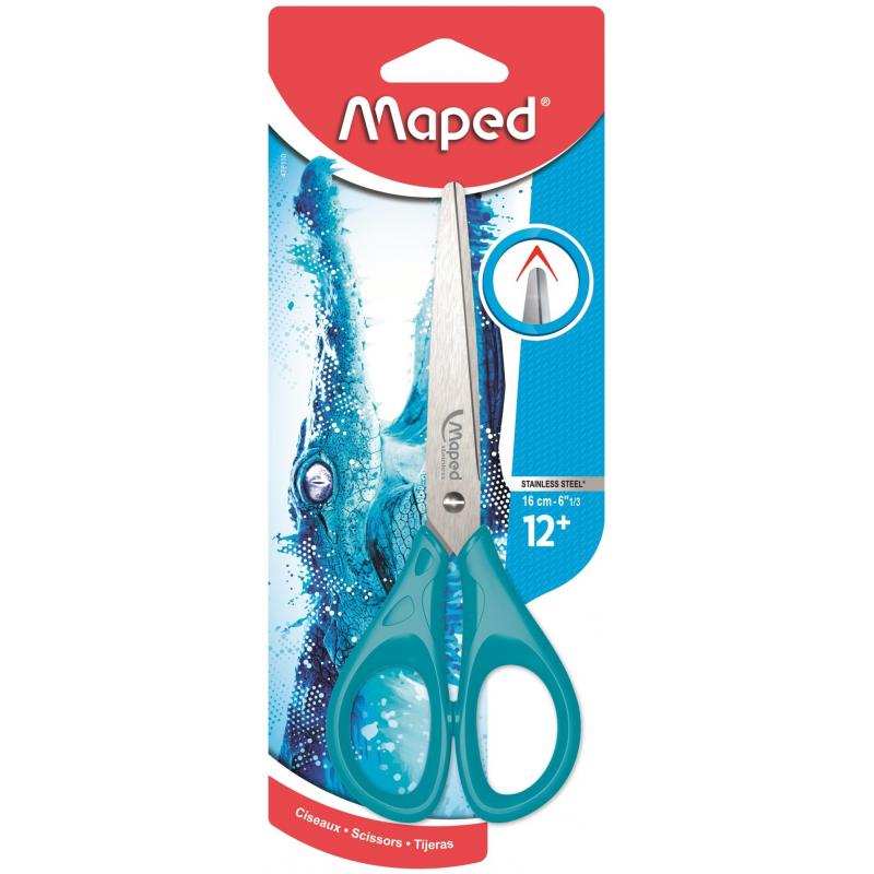 Ножницы Maped PULSE 160мм,нерж.сталь,пласт.симметр.ручки,ассорти,476110