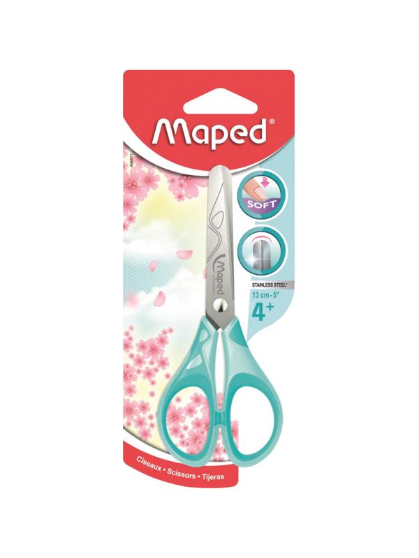 Ножницы Maped ESSENTIALS SOFT PASTEL 130мм,прорезин.симм.руч,ассорт,464411