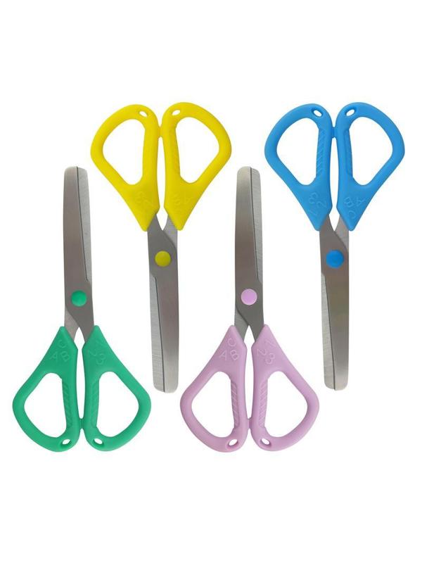 Ножницы детские Kores ABC,120мм,с пластиковыми ручками,тупоконечные,ассорти