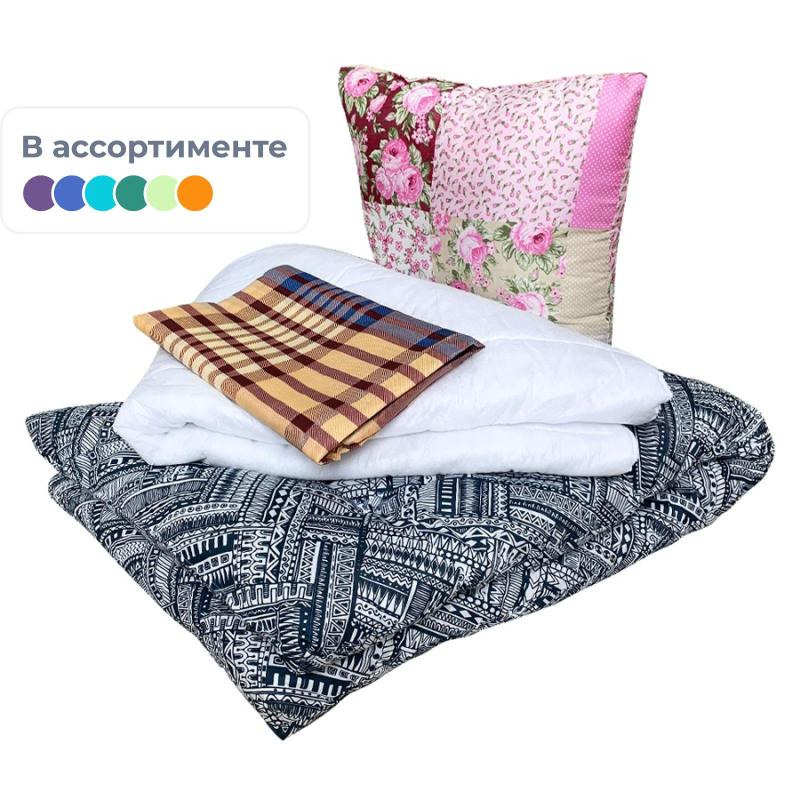 Набор спальный 1сп(матр 70 РВ/ПЭ, КПБ ПЭ 50х50 -1, под. синт, од.спанбонд)