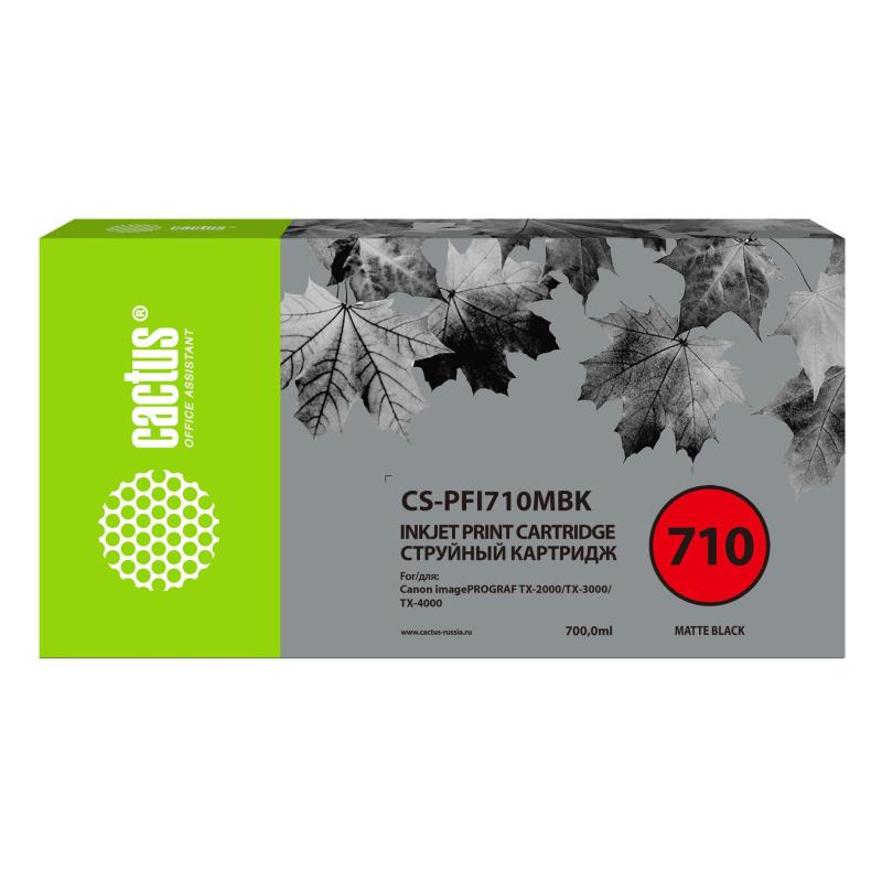 Картридж струйный Cactus CS-PFI710MBK чер.мат. для Canon IPF TX-3000/4000