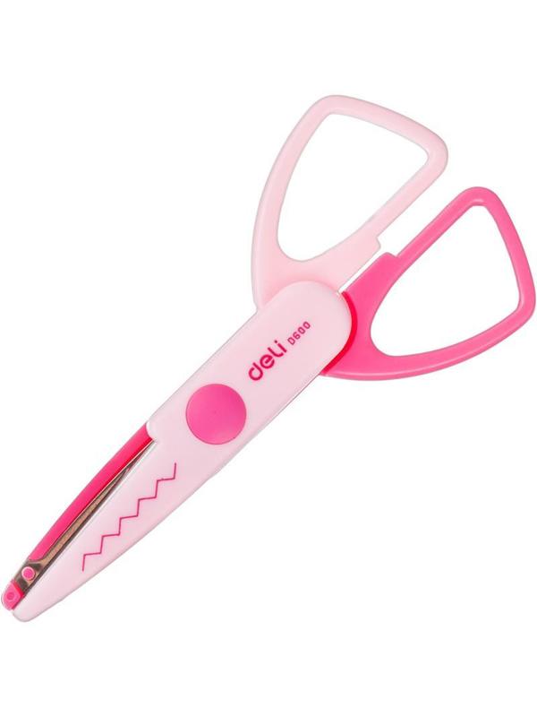 Ножницы детские  Deli ED60001 Neon 136мм, пласт. ручки, сталь,ассорт,блис