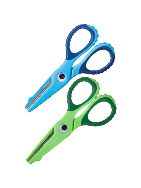 Ножницы детские Deli E6071 Croco 134 мм сталь ассорти блистер