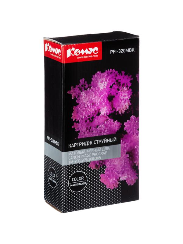 Картридж струйный Комус PFI-320MBK (2889C001) чер.мат. для TM-200/205/300
