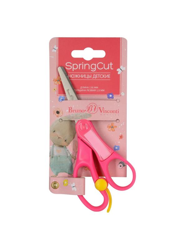 Ножницы детские Bruno Visconti SPRINGCUT 135мм,плас.ручт,воз.мех,60-0019/01