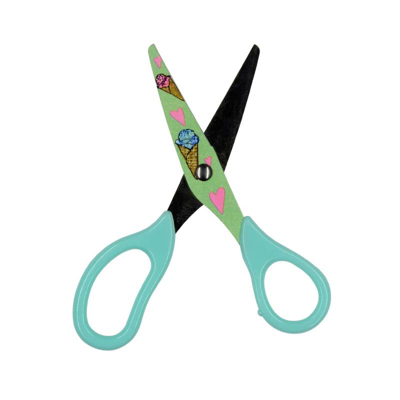 Ножницы детские Bruno Visconti HAPPYCUT 137мм,пл.руч,принт,ассор,60-0033/04