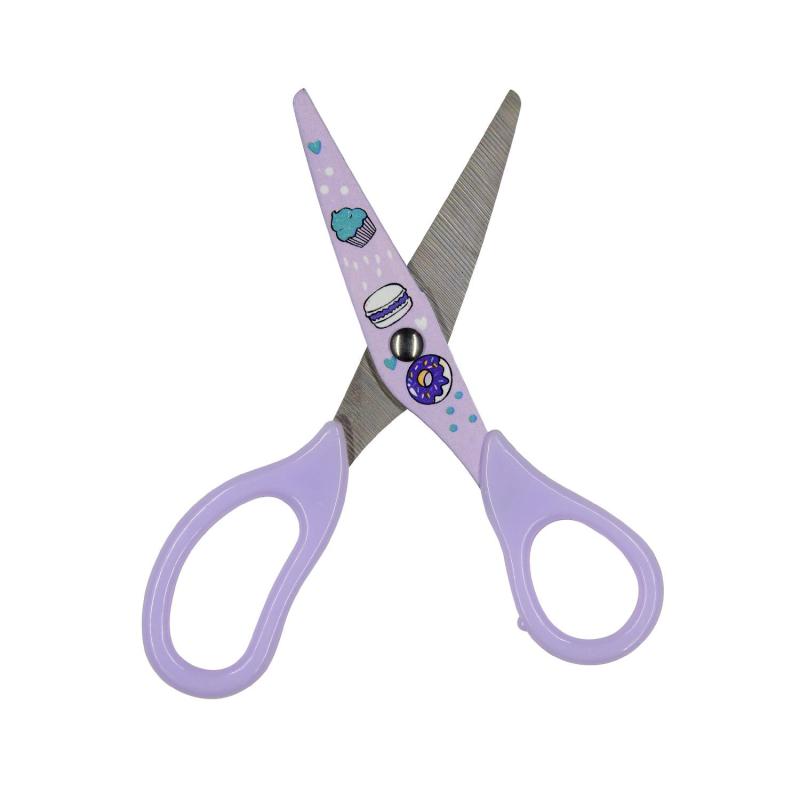 Ножницы детские Bruno Visconti HAPPYCUT 137мм,пл.руч,принт,ассор,60-0033/04