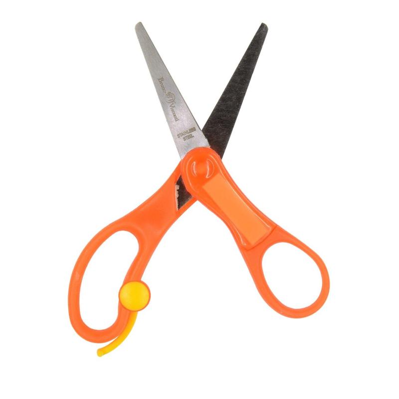 Ножницы детские Bruno Visconti SPRINGCUT 135мм,плас.ручки, возв.мех,60-0019