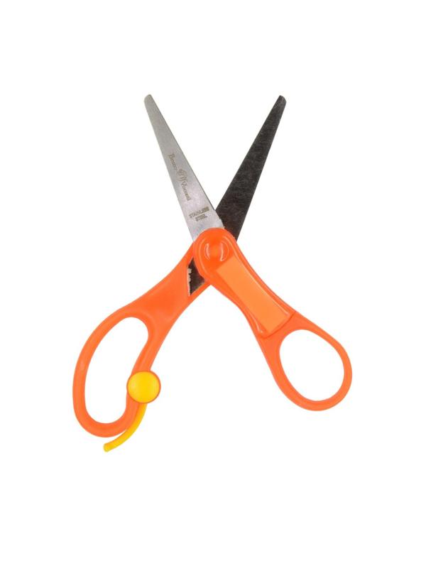 Ножницы детские Bruno Visconti SPRINGCUT 135мм,плас.ручки, возв.мех,60-0019