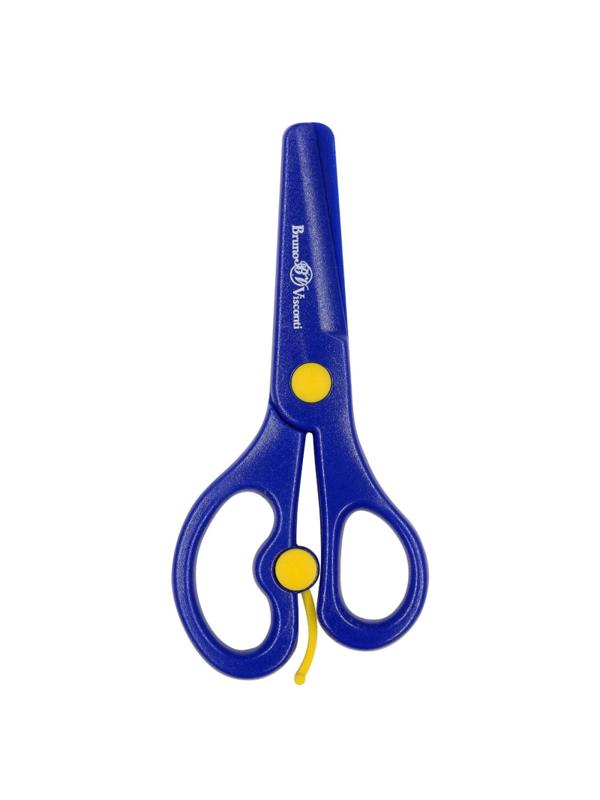 Ножницы детские Bruno Visconti FIRSTCUT 135мм,пл.лез,воз.мех,син,60-0030/01