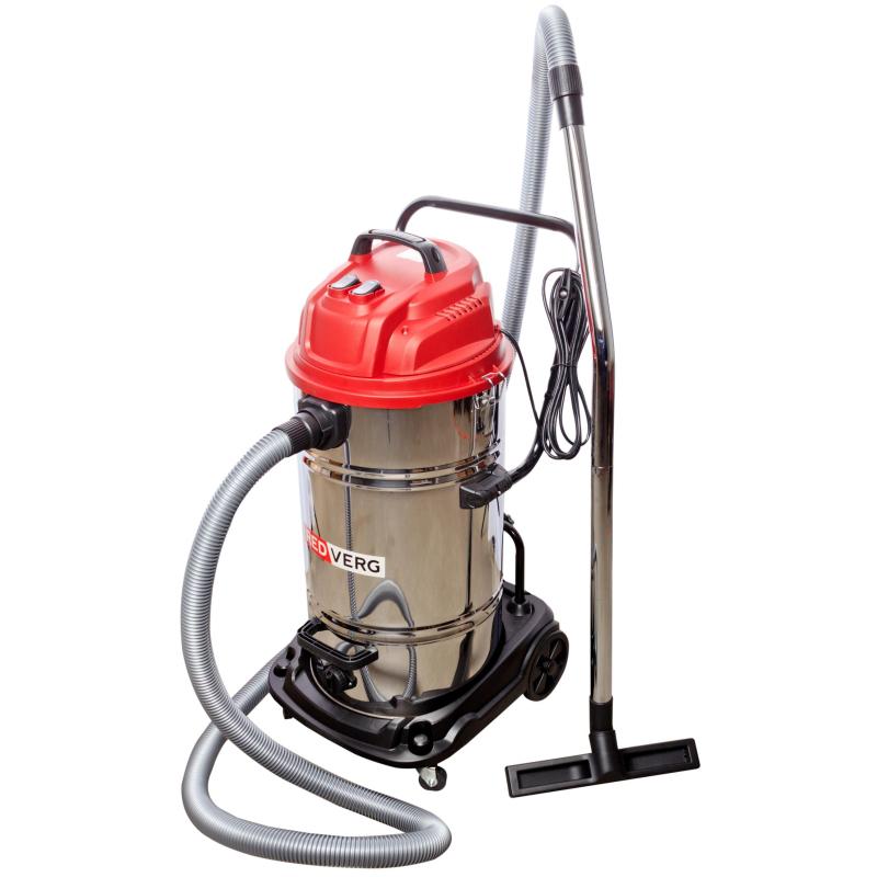Пылесос строительный REDVERG 2400Вт, 70л, 2 двигателя (RD-VC2400-70S)