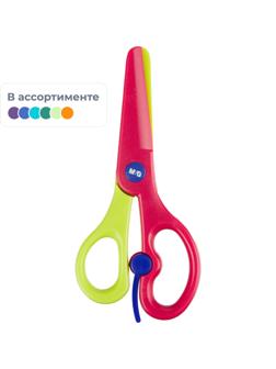 Ножницы детские M&G, 130 мм, пластиковые, с фиксатором, в ассортименте