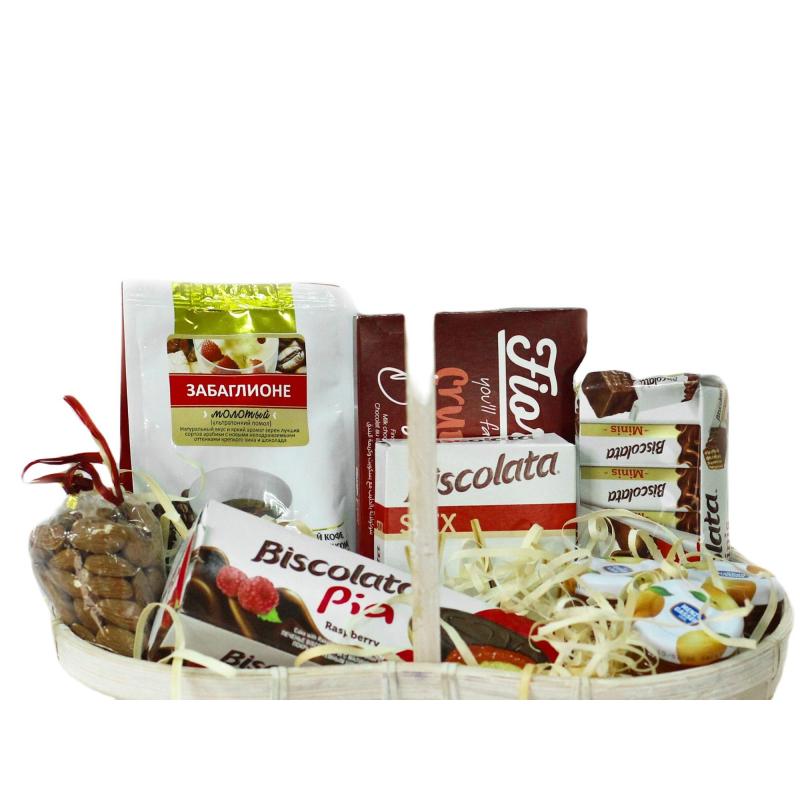 Набор подарочный Азбука праздника Сладкое лукошко продукт корз