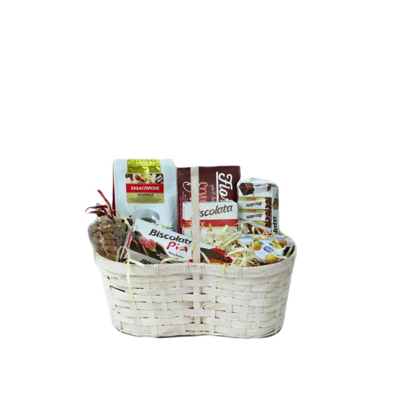 Набор подарочный Азбука праздника Сладкое лукошко продукт корз