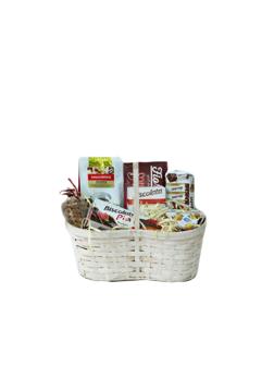 Набор подарочный Азбука праздника Сладкое лукошко продукт корз