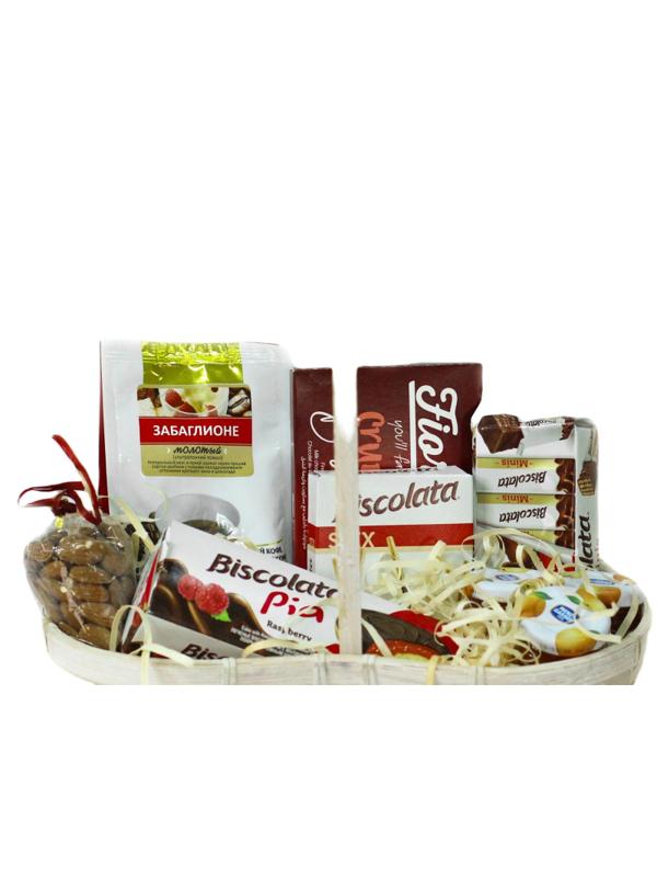 Набор подарочный Азбука праздника Сладкое лукошко продукт корз