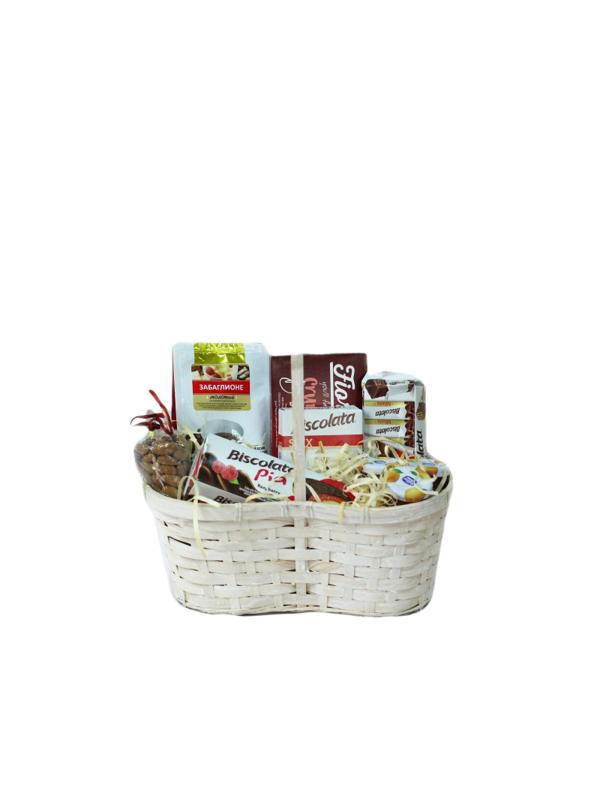 Набор подарочный Азбука праздника Сладкое лукошко продукт корз