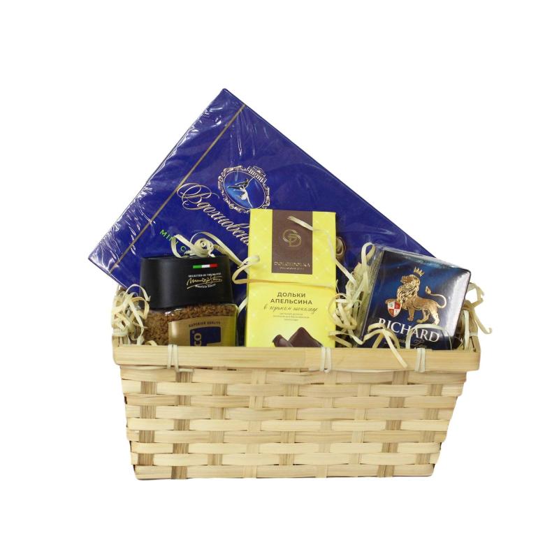 Набор подарочный Азбука праздника Корзинка с вдохновением продукт корз