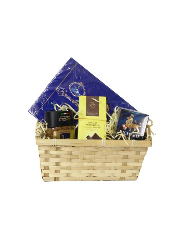 Набор подарочный Азбука праздника Корзинка с вдохновением продукт корз