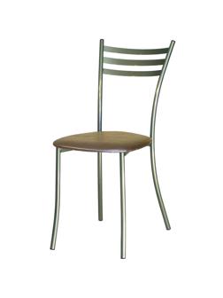 Стул для столовых UD_Флоренция СМ7/1-02 карк.серебр.метал.к/з-беж. К-009
