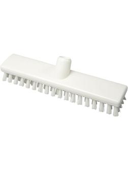 Щетка скраб для пола FBK 300х60мм жесткая, короткий ворс белая 23153-1