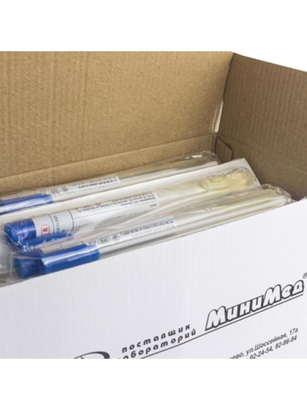 Зонд тампон стерил. с пробиркой с тр. средой Стюарта, инд.уп100шт 18000777