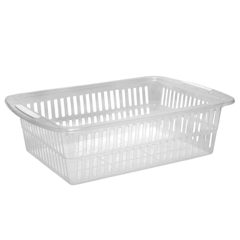 Корзина универсальная 37x25x10,5 см прозрачная
