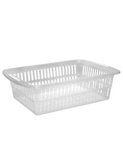 Корзина универсальная 37x25x10,5 см прозрачная