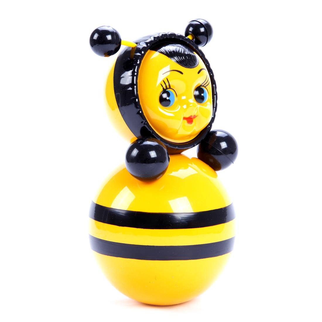Игрушка-неваляшка Пчёлка, 22 см