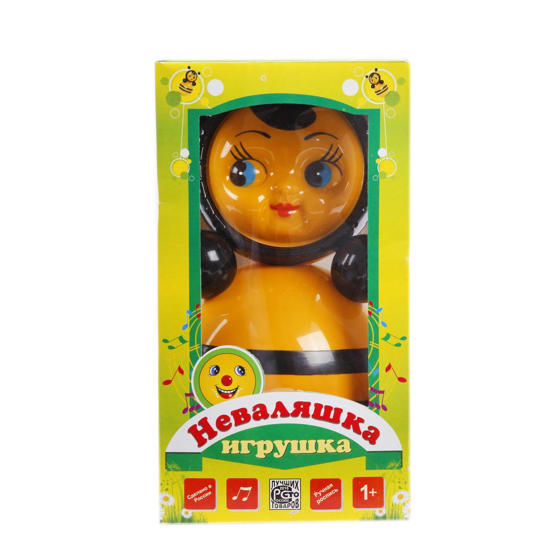 Игрушка-неваляшка Пчёлка, 22 см