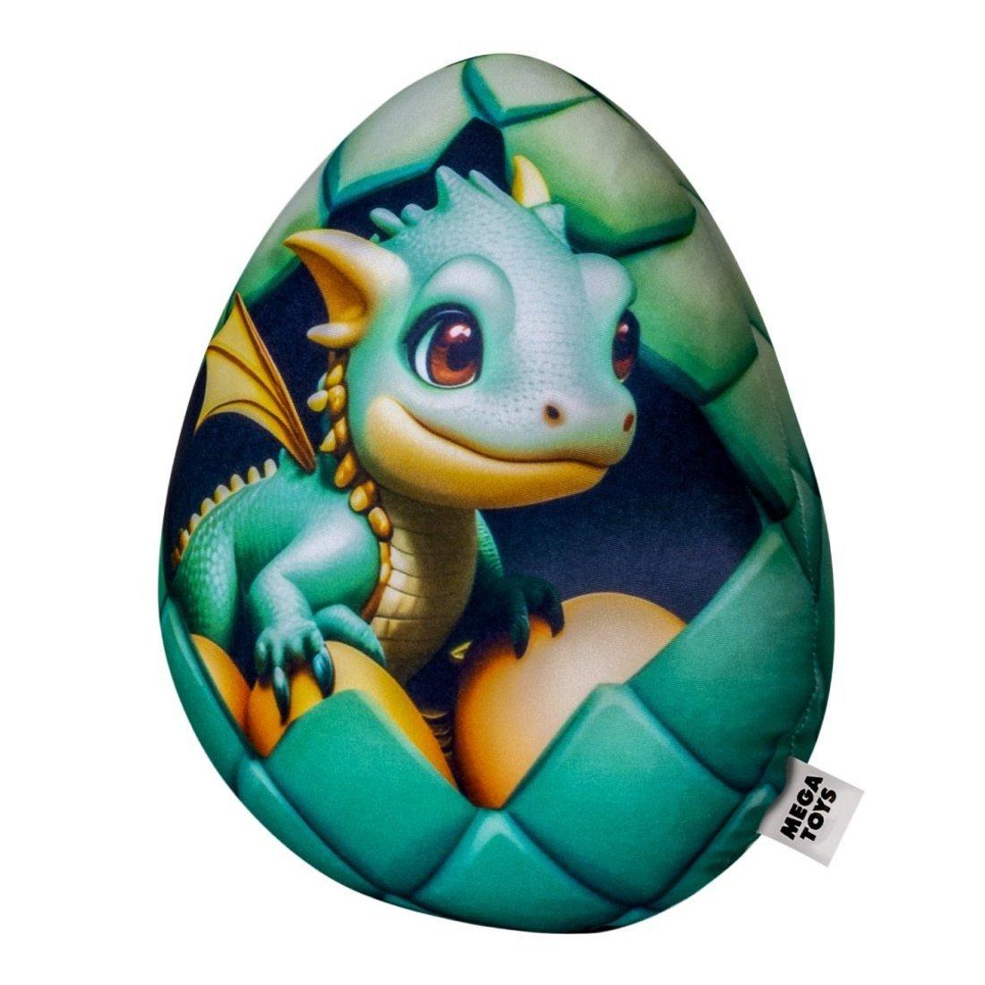 Игрушка-антистресс Яйцо дракона 25 см, изумруд
