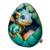 Игрушка-антистресс Яйцо дракона 25 см, изумруд