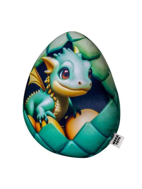 Игрушка-антистресс Яйцо дракона 25 см, изумруд