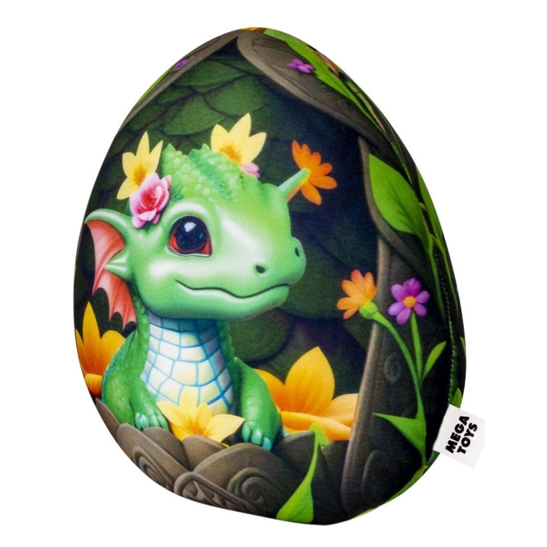 Игрушка-антистресс Яйцо дракона 25 см, зеленый