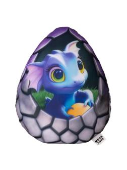 Игрушка-антистресс Яйцо дракона 25 см, фиолетовый