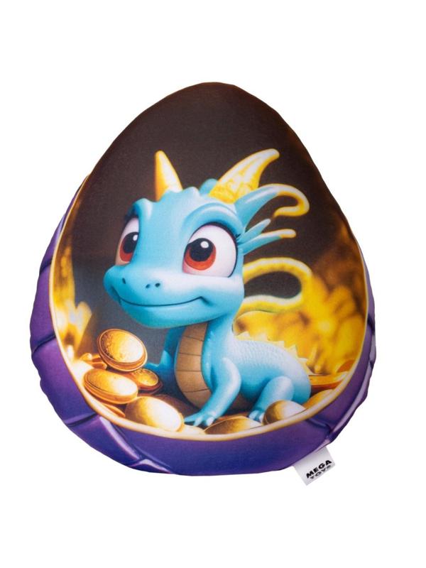 Игрушка-антистресс Яйцо дракона 25 см, голубой