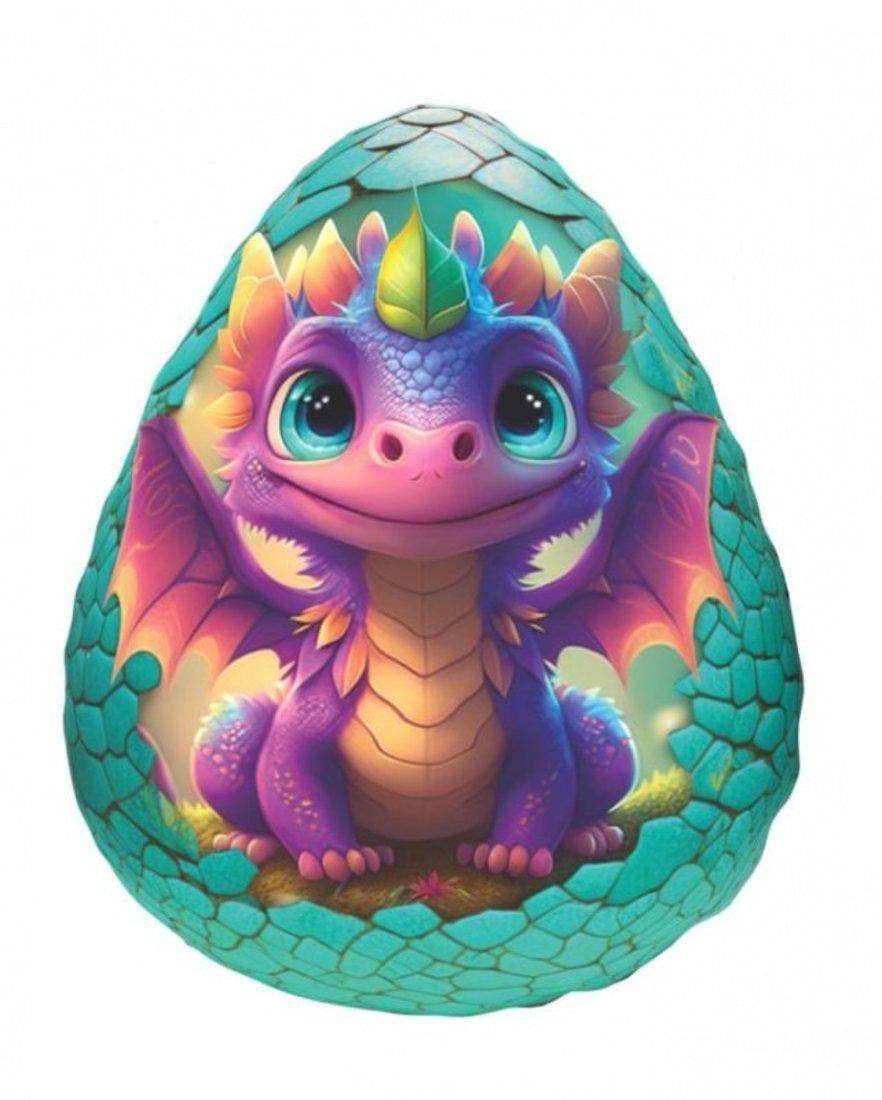 Игрушка-антистресс Яйцо дракона 37 см, радужный