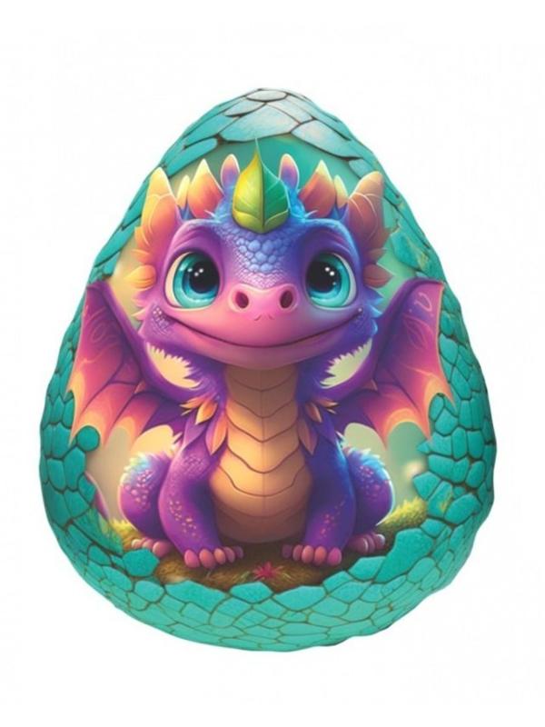 Игрушка-антистресс Яйцо дракона 37 см, радужный