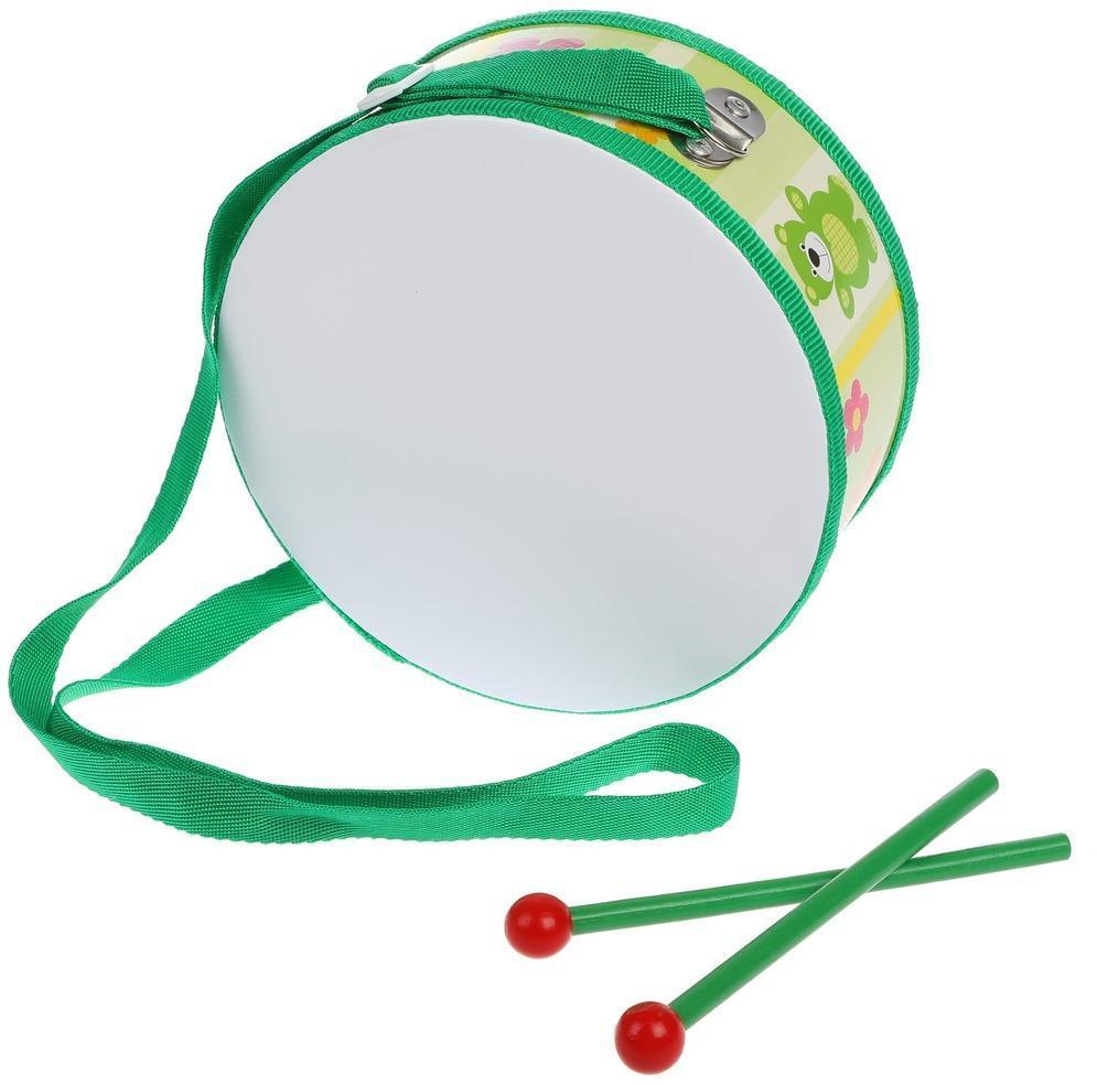 Музыкальный инструмент: Барабан дер. 18,5 см на ремне, в ассорт., пакет