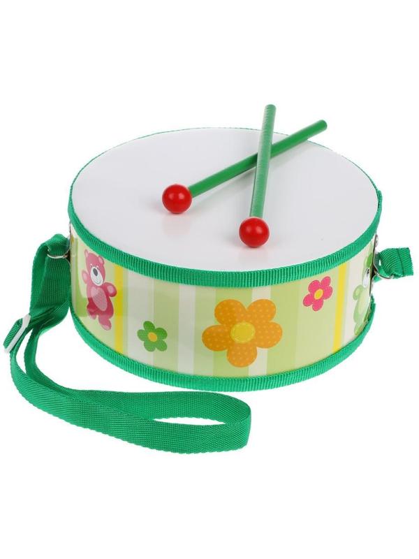 Музыкальный инструмент: Барабан дер. 18,5 см на ремне, в ассорт., пакет