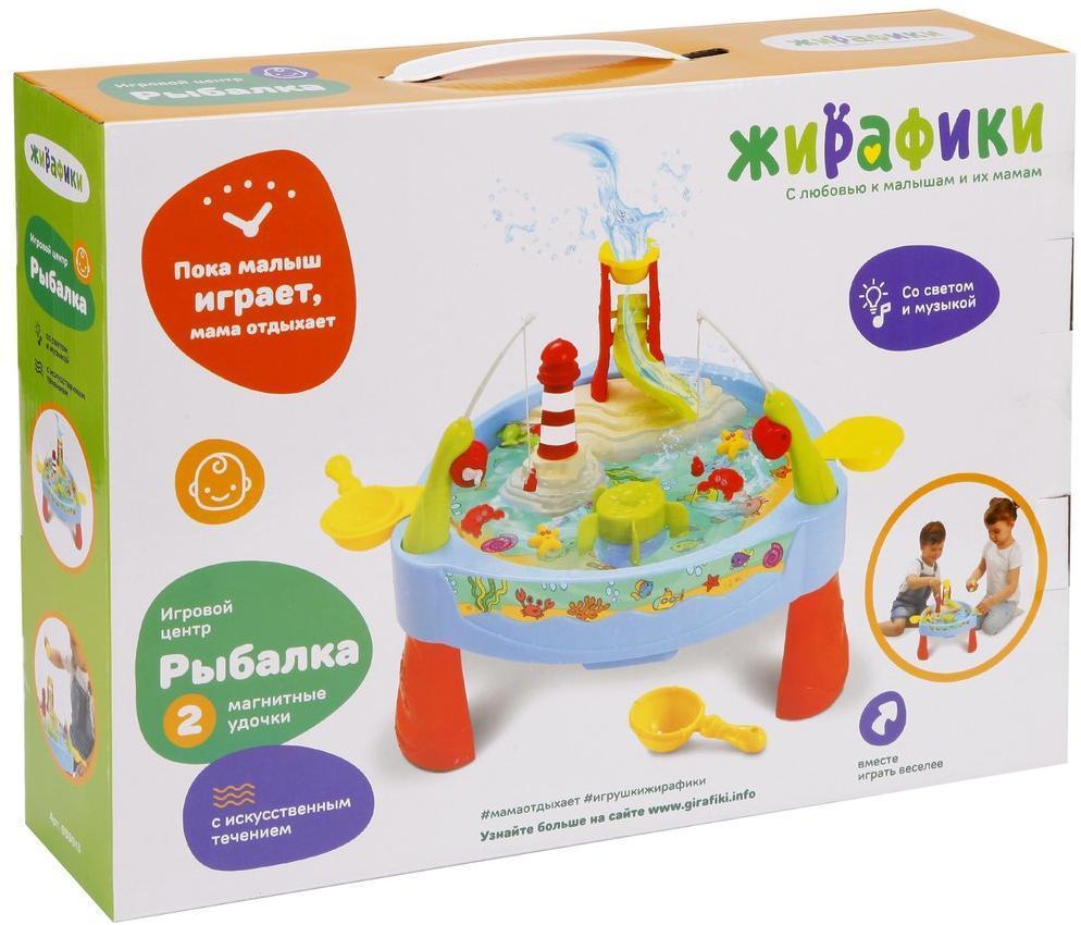 Игровой центр Рыбалка: течение, музыка, свет, магнит. удочки