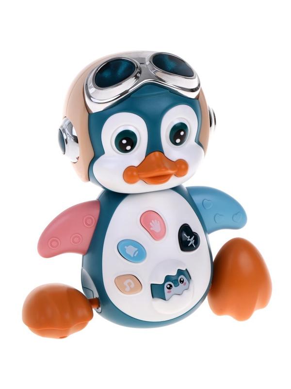 Муз. игрушка-каталка Веселый пингвин: зв. и свет. эффекты, эл. пит. AA*3 не
вх. в комплект