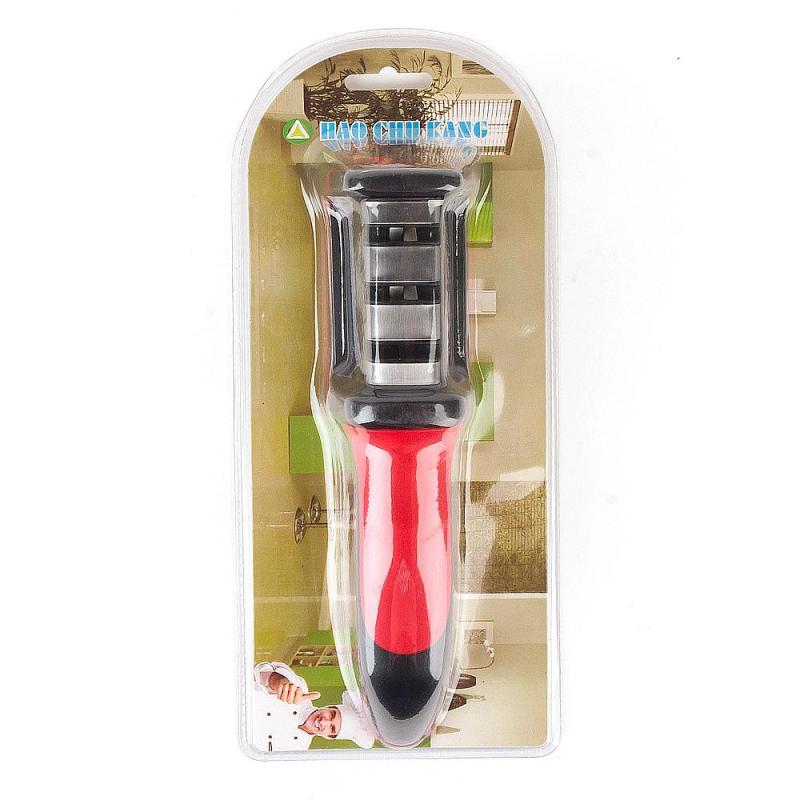 Точилка для ножей 3 уровня заточки 5х6х21см. блистер 9903161