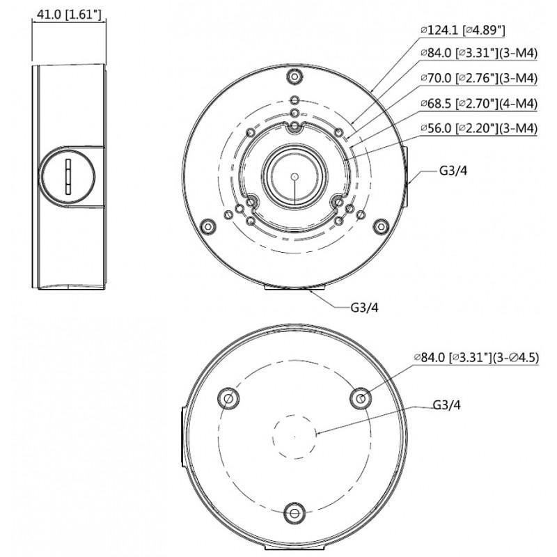 Коробка монтажная Dahua DH-PFA130-E