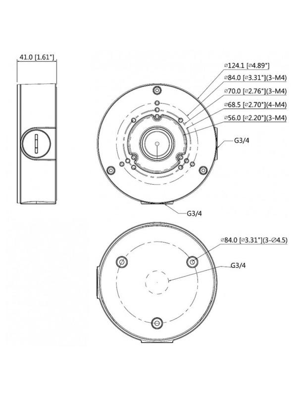Коробка монтажная Dahua DH-PFA130-E