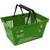 Корзина покупательская ИД пластик с 2-мя ручками на 22 л (5 шт/уп) зеленая