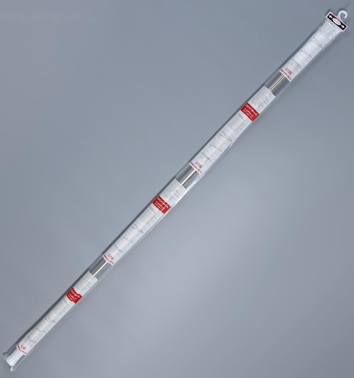 Карниз для ванной комнаты телескопический Доляна, 130-240 см, стальной